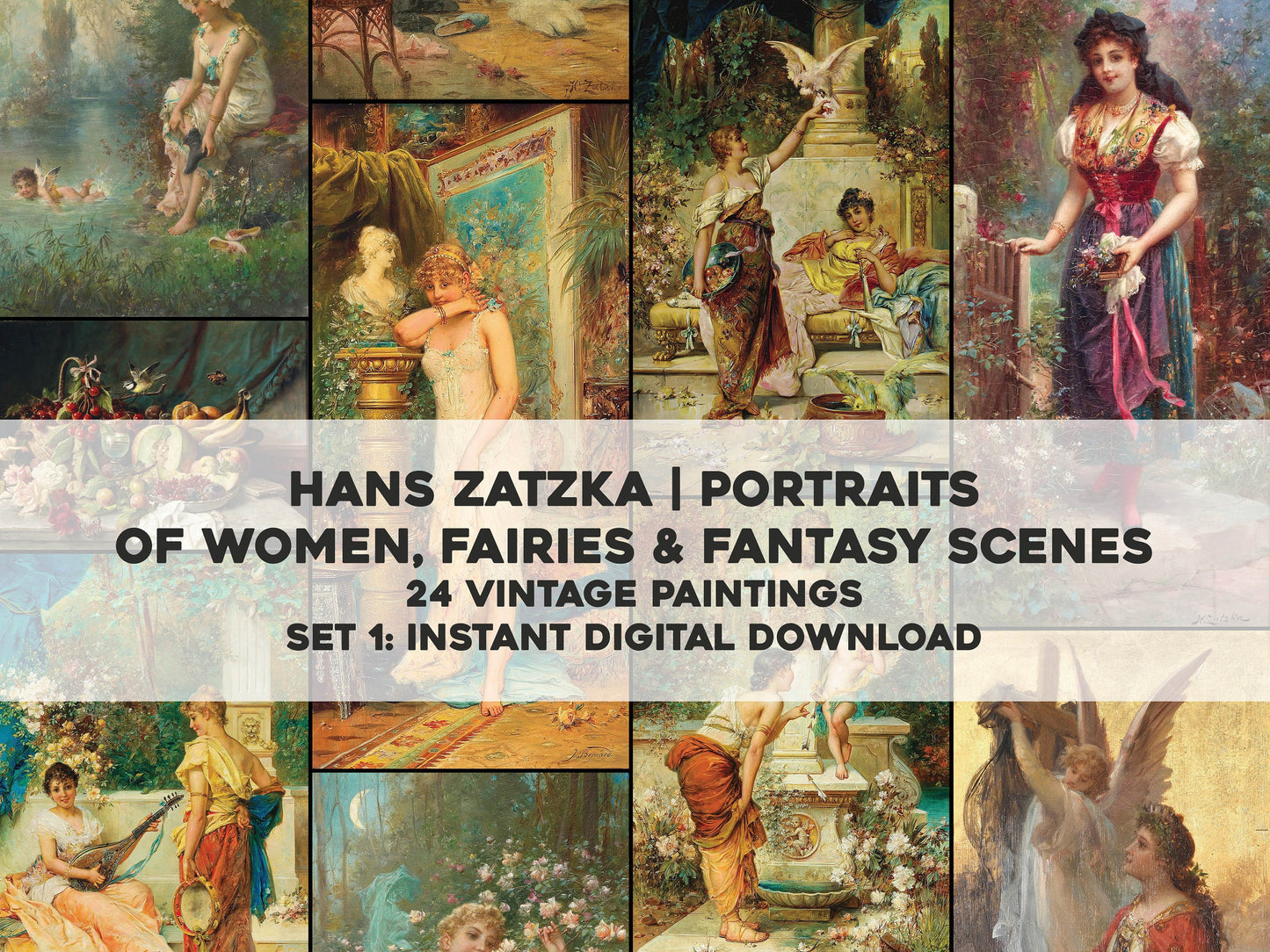 Hans Zatzka Fantasy Paintings Set 1 [24 Images]