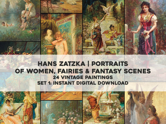 Hans Zatzka Fantasy Paintings Set 1 [24 Images]