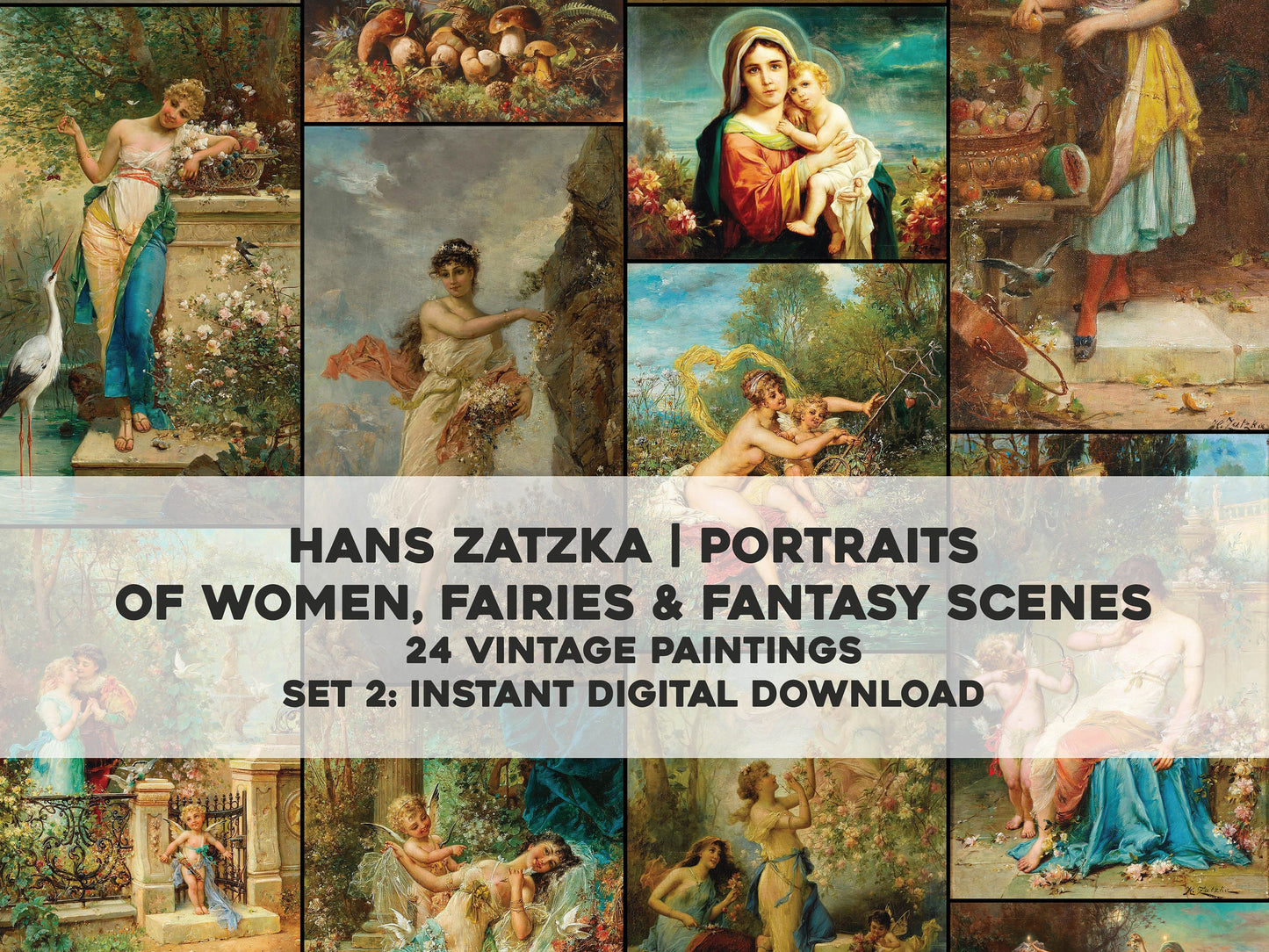 Hans Zatzka Fantasy Paintings Set 2 [24 Images]