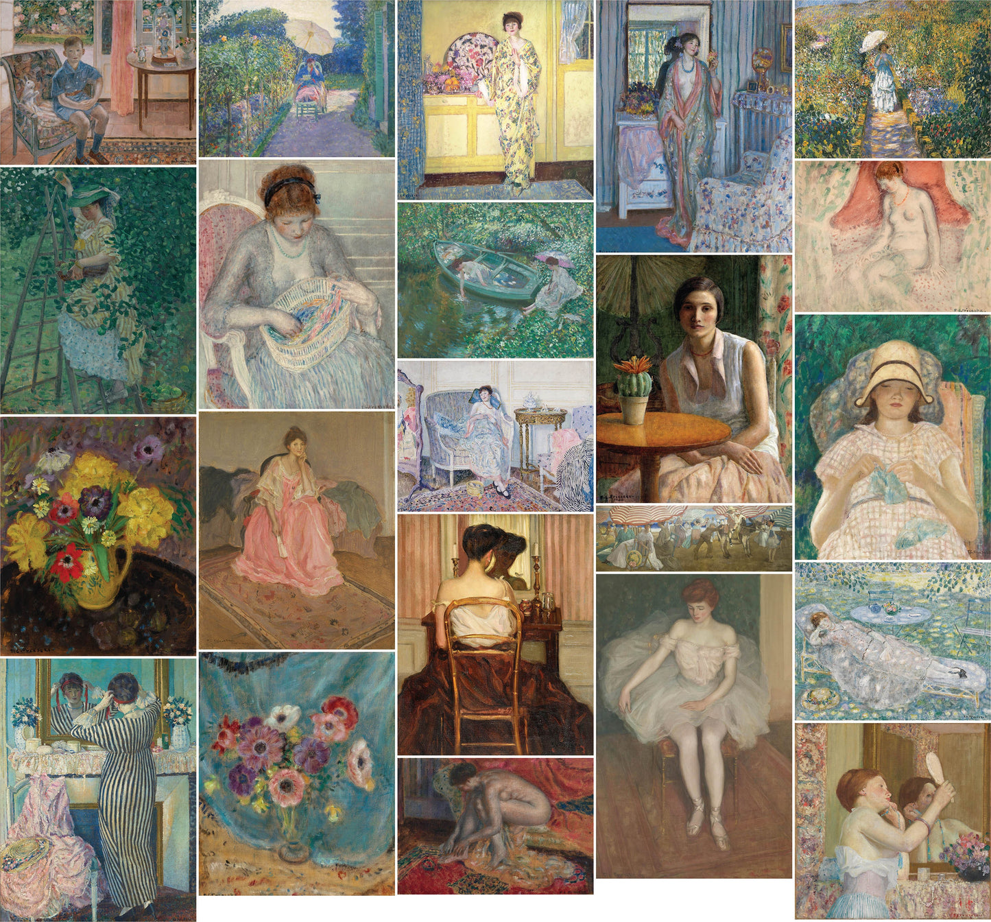 Frederick Frieseke Impressionist Paintings Set 1 [22 Images]