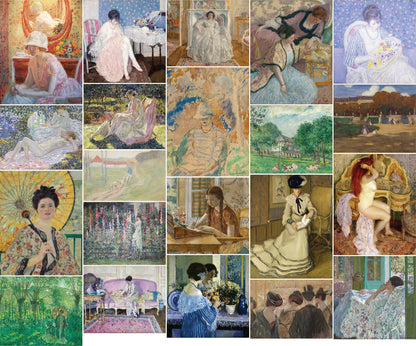 Frederick Frieseke Impressionist Paintings Set 2 [21 Images]