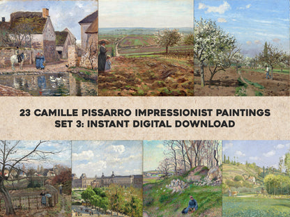 Camille Pissarro Impressionist Paintings Set 3 [23 Images]