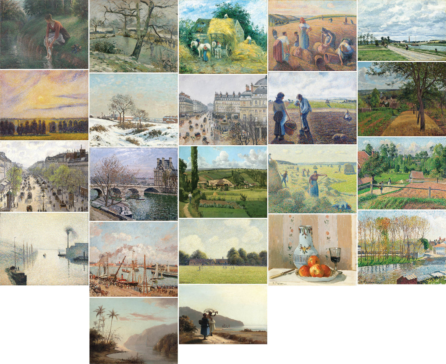 Camille Pissarro Impressionist Paintings Set 4 [22 Images]