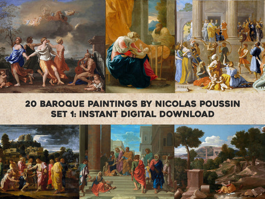 Nicolas Poussin Baroque Paintings Set 1 [20 Images]