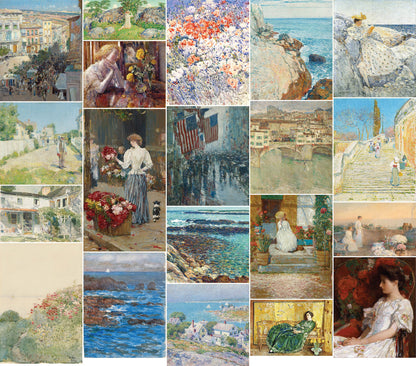 Childe Hassam Impressionist Paintings Set 3 [20 Images]