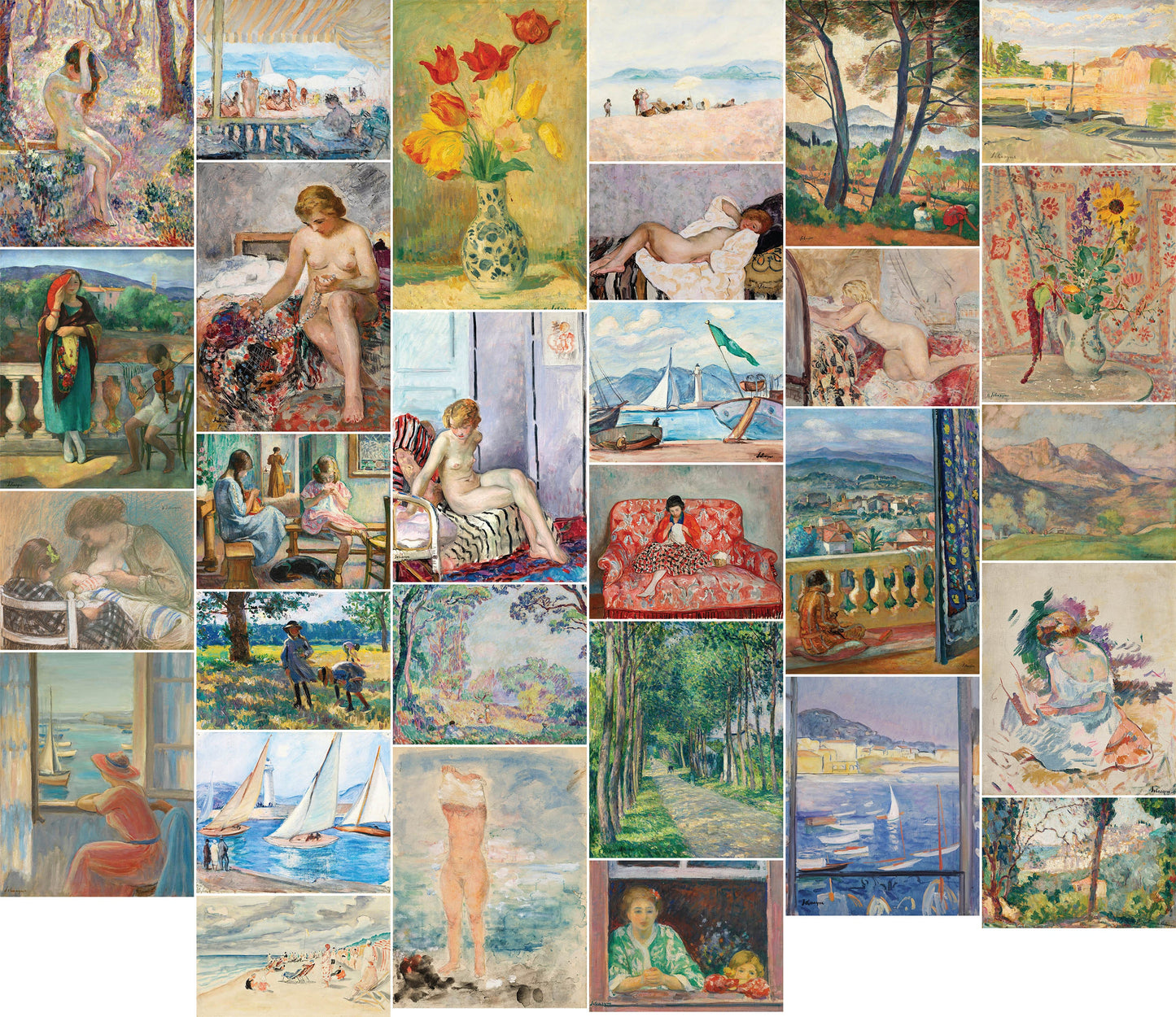 Henri Lebasque Fauvist Paintings Set 1 [29 Images]