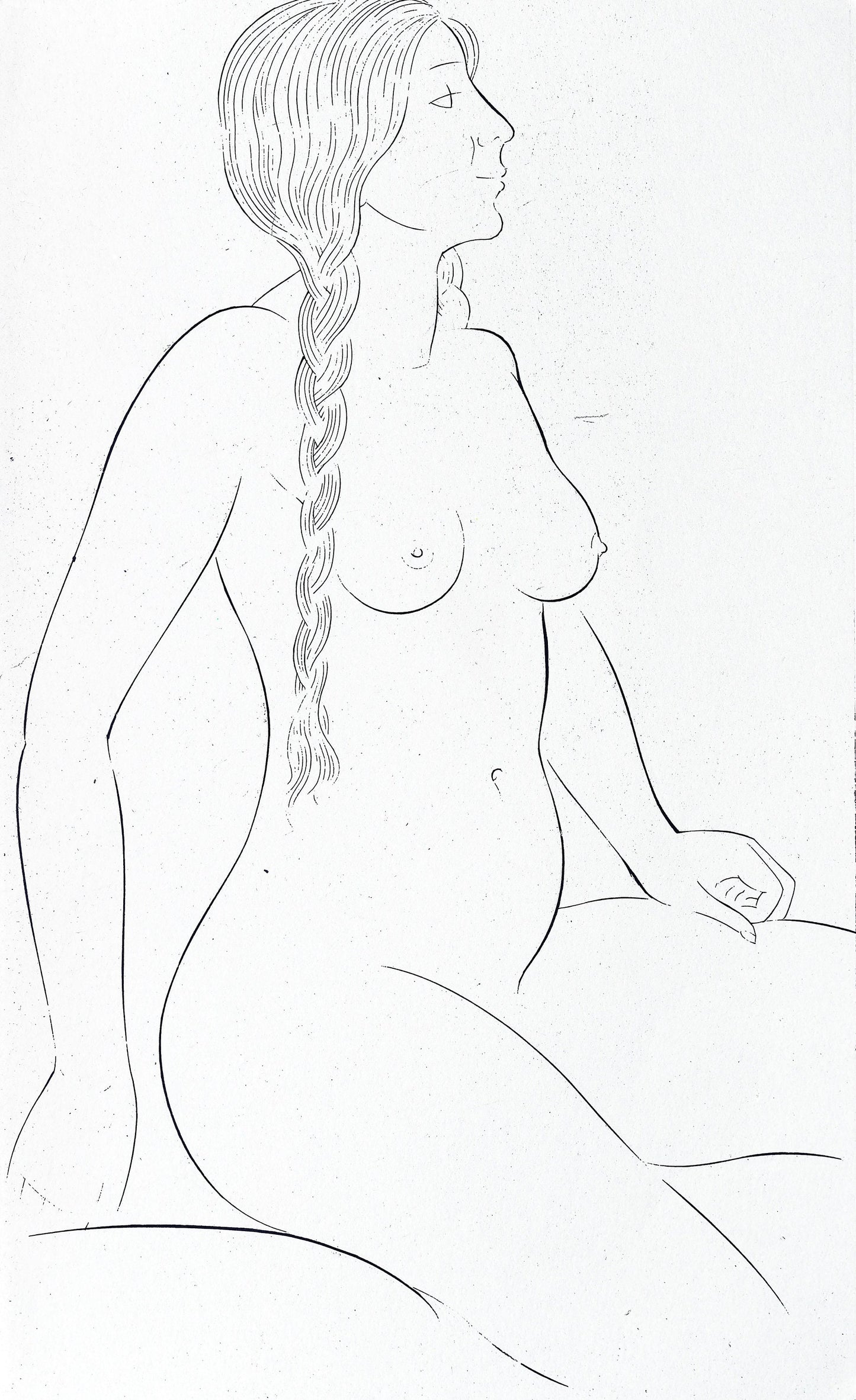 Eric Gill 25 Nudes Figurative Line Drawing [52 Images]