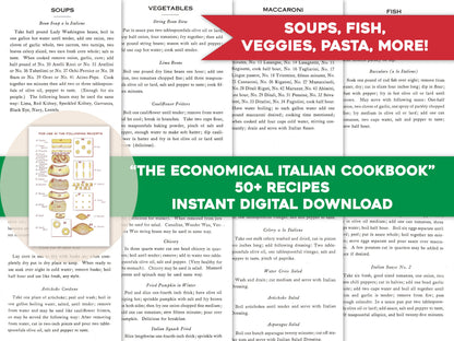 The Economical Italian Cookbook [50+ Recipes]