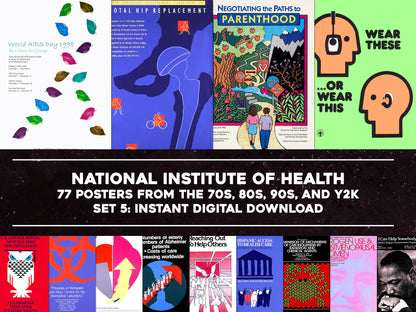 Retro Health Posters 70s 80s 90s Set 5 [77 Images]