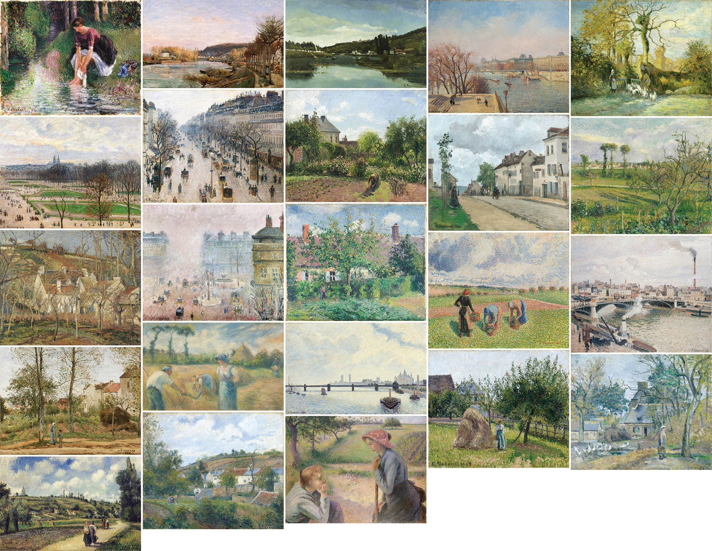 Camille Pissarro Impressionist Paintings Set 2 [23 Images]