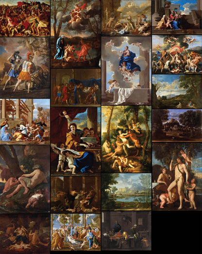 Nicolas Poussin Baroque Paintings Set 2 [20 Images]