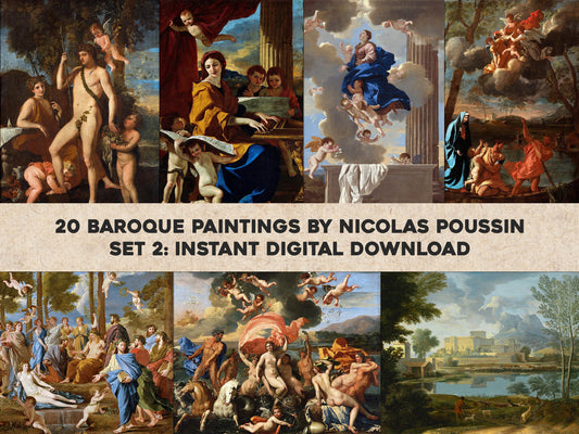 Nicolas Poussin Baroque Paintings Set 2 [20 Images]