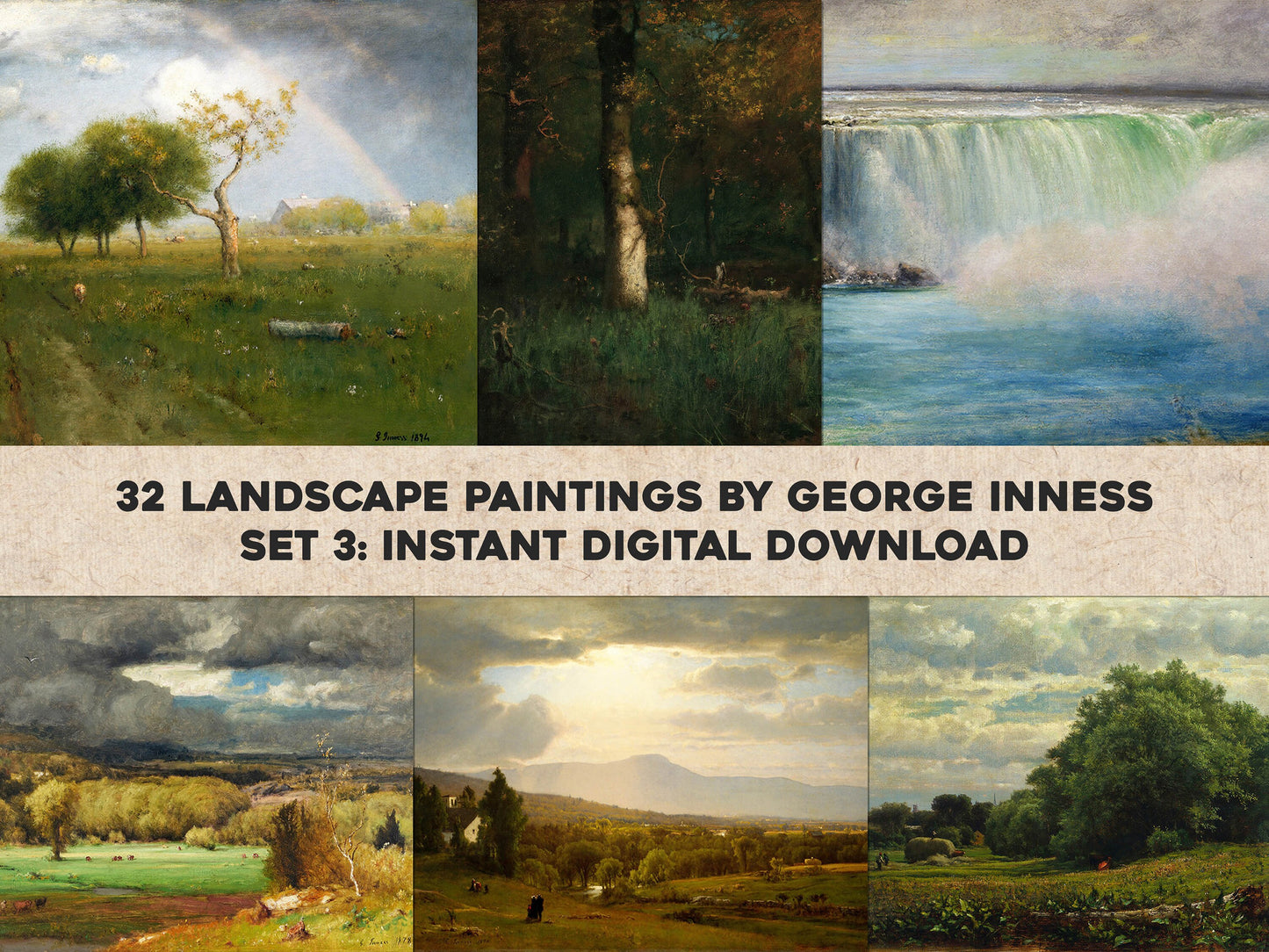 George Inness Landscape Paintings Set 3 [32 Images]