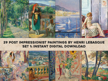 Henri Lebasque Fauvist Paintings Set 1 [29 Images]
