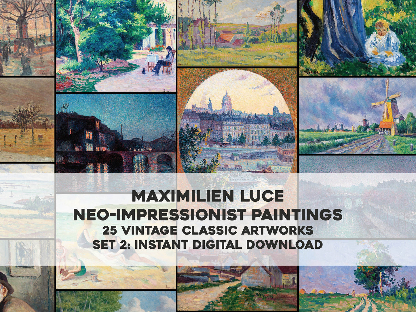 Maximilien Luce Post Impressionist Paintings Set 2 [25 Images]