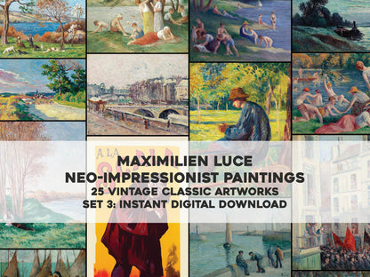 Maximilien Luce Post Impressionist Paintings Set 3 [25 Images]