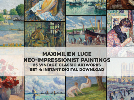 Maximilien Luce Post Impressionist Paintings Set 4 [25 Images]