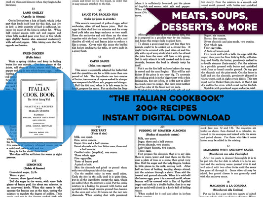 The Italian Cookbook Bread Soup Meat [157 Images]