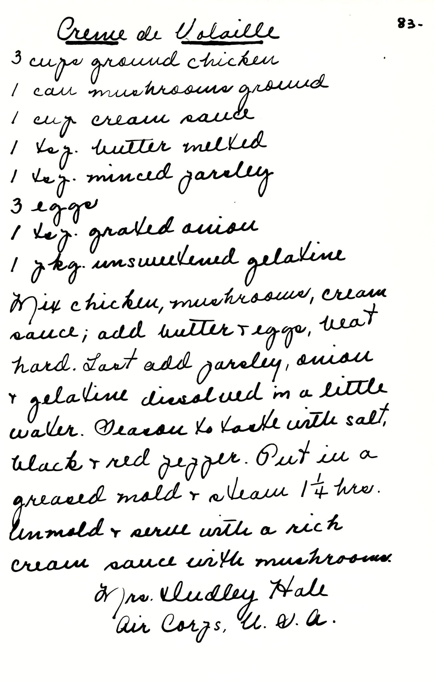 Southern Cooking Handwritten Recipes Set 1 [142 Images]