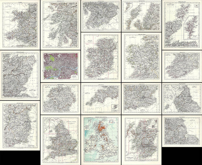 The World Wide Atlas of Modern Geography England Ireland Scotland [19 Images]