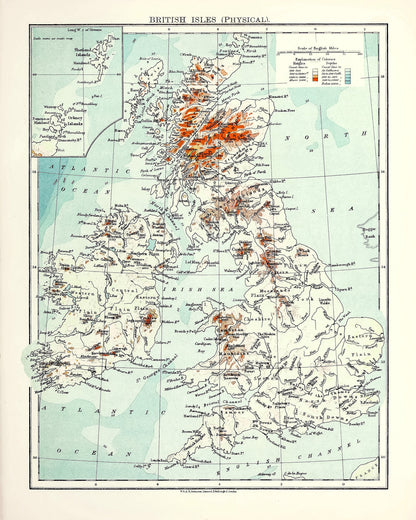The World Wide Atlas of Modern Geography England Ireland Scotland [19 Images]