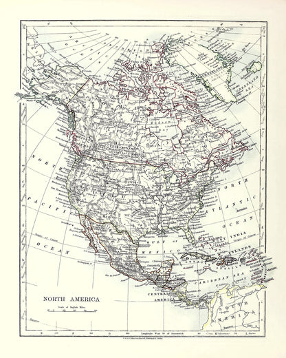 The World Wide Atlas of Modern Geography North America [22 Images]