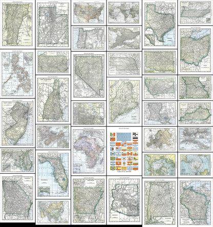 Hammond's Handy Atlas of the World [71 Images]