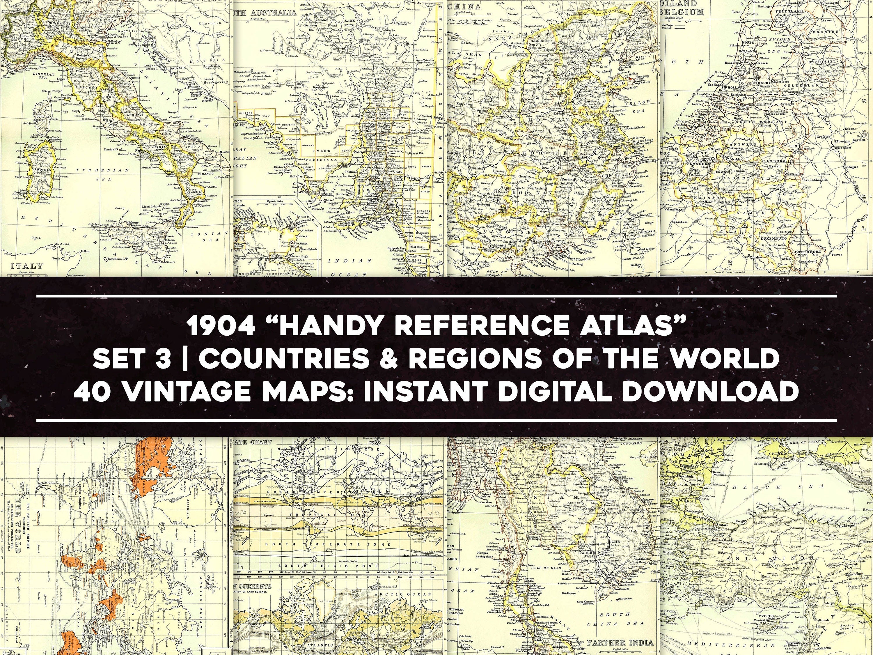 Atlas Reference Guide Handy Reference Atlas of the World Set 3 Countries & Regions of the ...