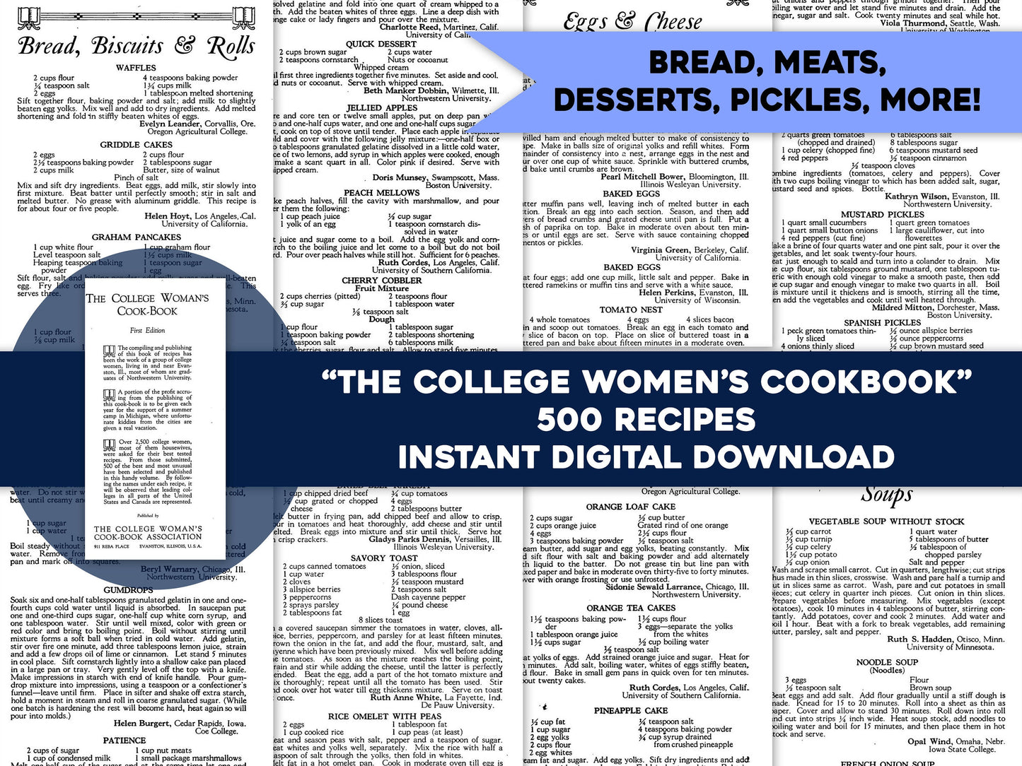 The College Women's Cookbook [500 Recipes]