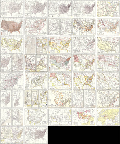 Harper's Atlas of American History Set 1 [37 Images]