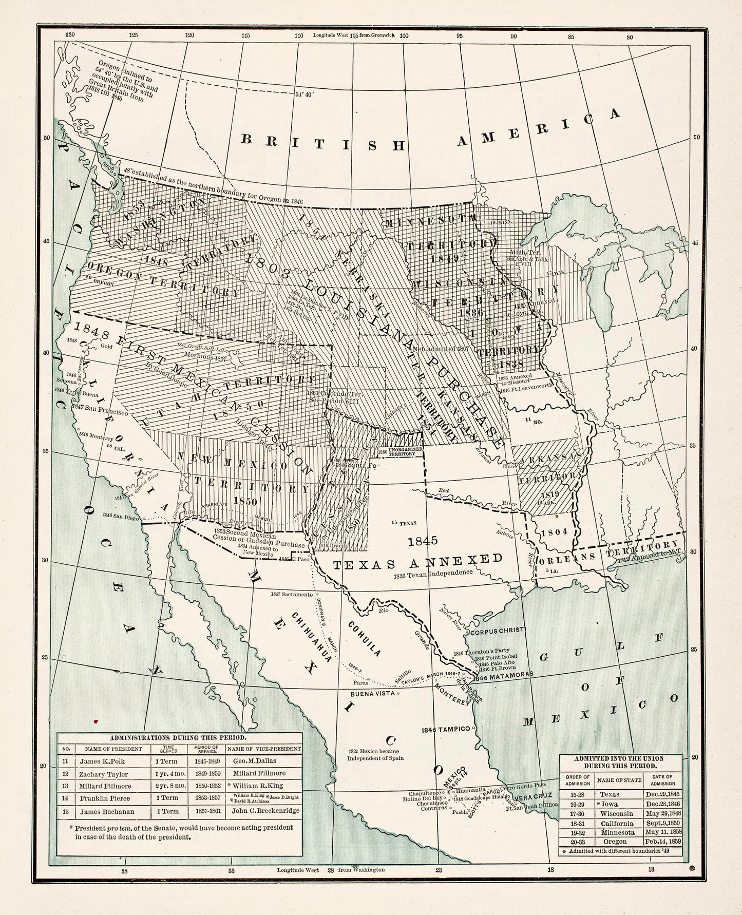 Cram's Unrivaled Family Atlas of the World Historic America [9 Images]