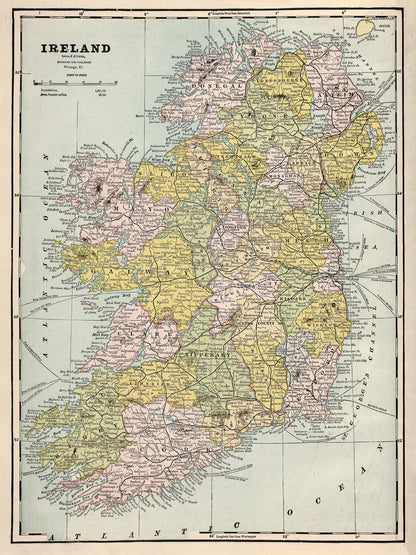 Cram's Unrivaled Family Atlas of the World European Countries [14 Images]