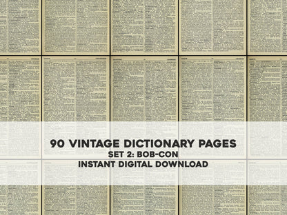 The Concise Oxford Dictionary Set 2 BOB-CON [90 Images]