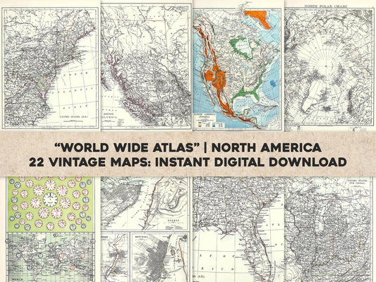 The World Wide Atlas of Modern Geography North America [22 Images]