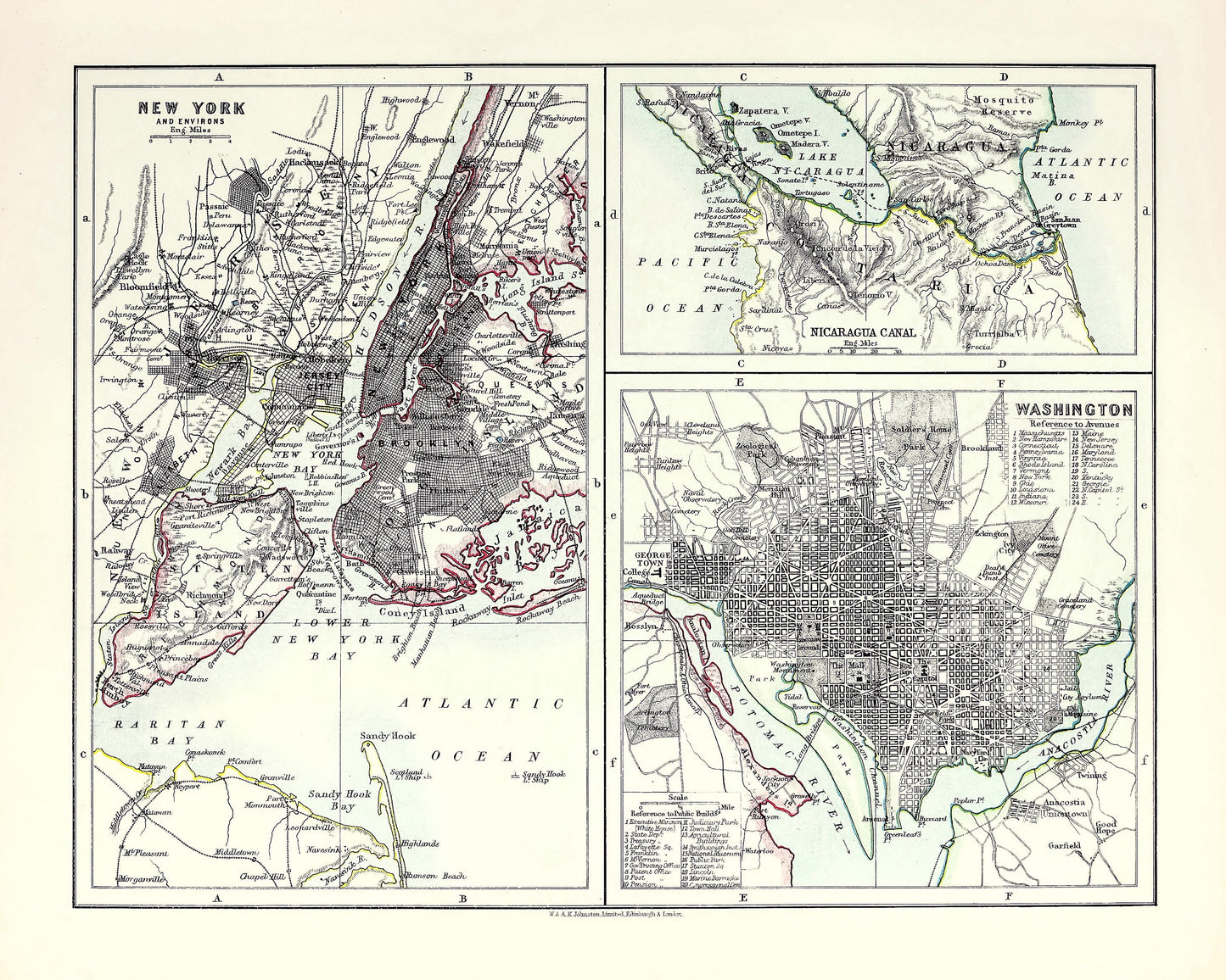 The World Wide Atlas of Modern Geography North America [22 Images]