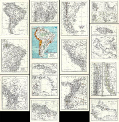 The World Wide Atlas of Modern Geography South & Central America [14 Images]