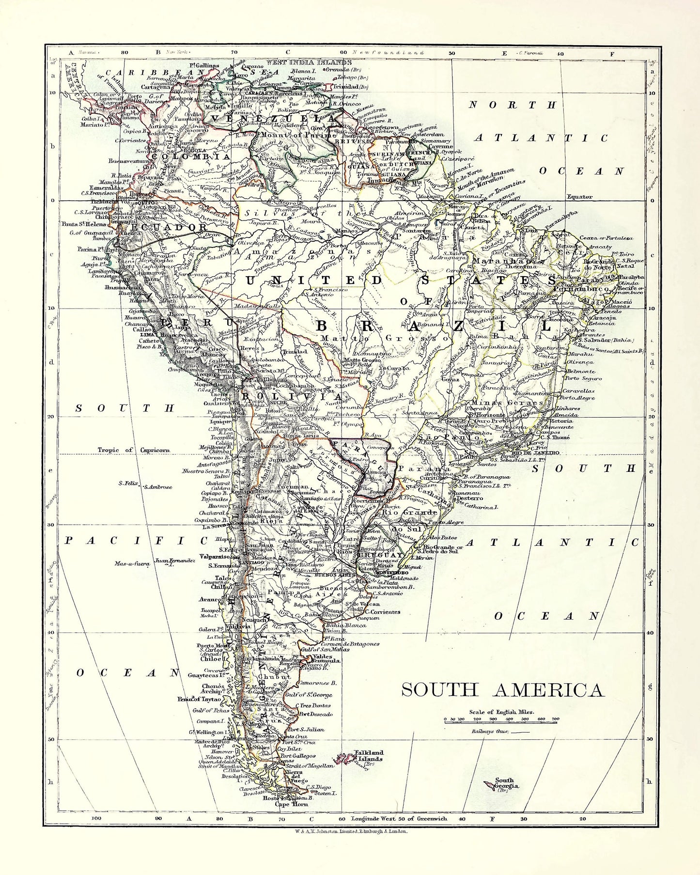 The World Wide Atlas of Modern Geography South & Central America [14 Images]