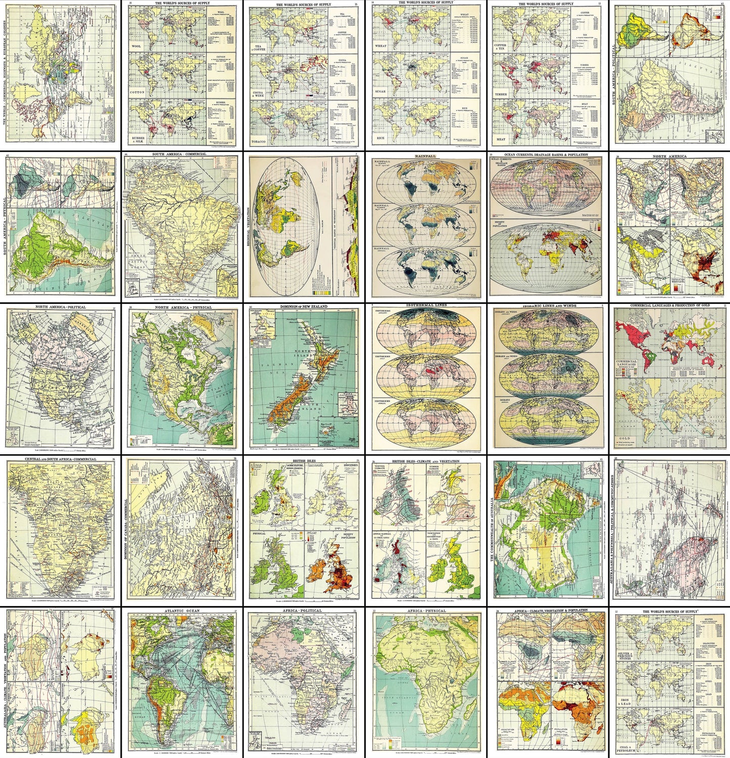 An Atlas of Commercial Geography [30 Images]