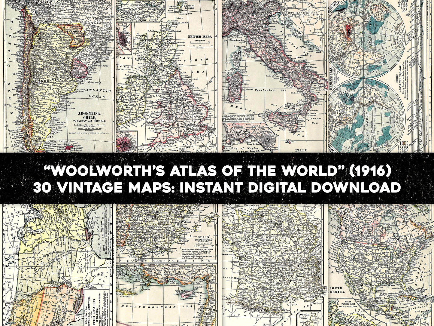 Woolworth's Atlas of the World [30 Images]