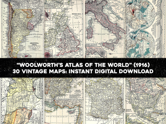 Woolworth's Atlas of the World [30 Images]