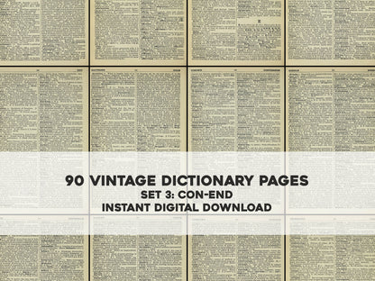The Concise Oxford Dictionary Set 3 CON-END [90 Images]