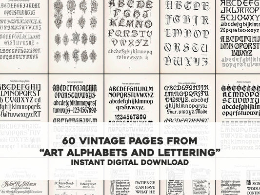Art Alphabets & Lettering [60 Images]