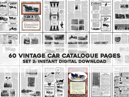 Antique Car Catalog Pages Set 2 [60 Images]
