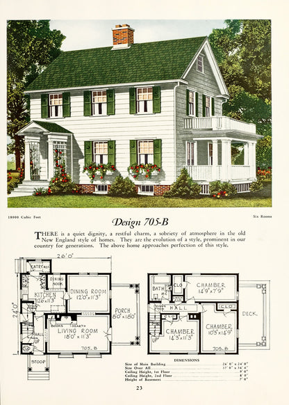 Modern American House Design Advertisements & Floor Plans Set 1 [40 Images]