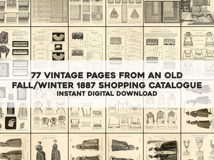 1887 Illustrated Catalogue & Shopping Guide [77 Images]