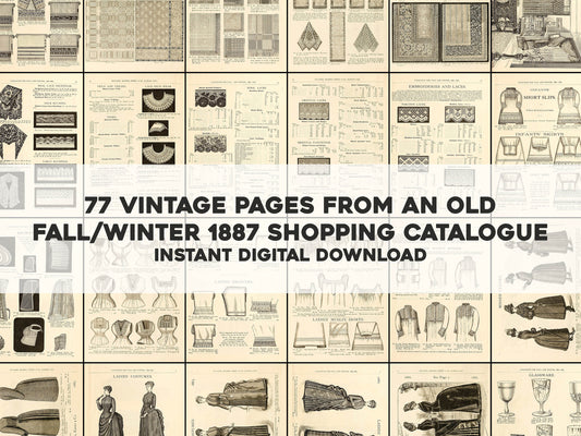 1887 Illustrated Catalogue & Shopping Guide [77 Images]