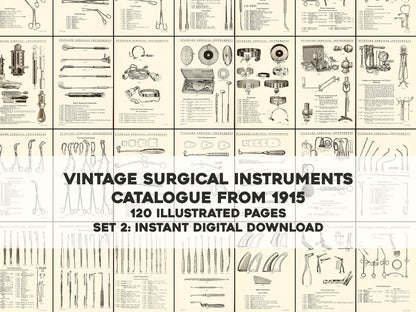 Surgical Instrument Catalogue Pages Set 2 [120 Images]