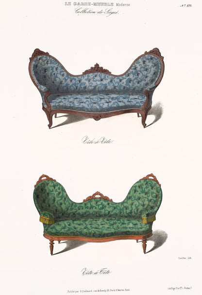 French Home Furniture & Decor Illustrations Set 1 [76 Images]