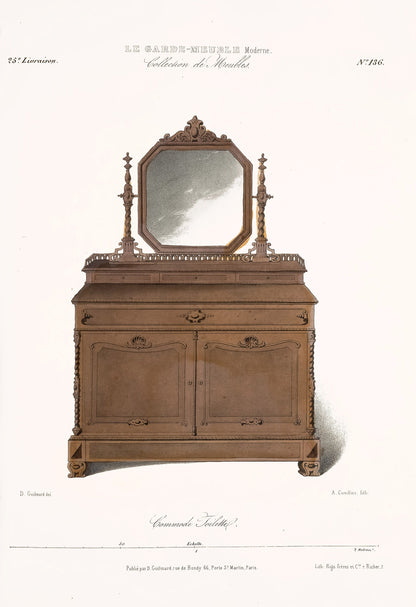 French Home Furniture & Decor Illustrations Set 1 [76 Images]
