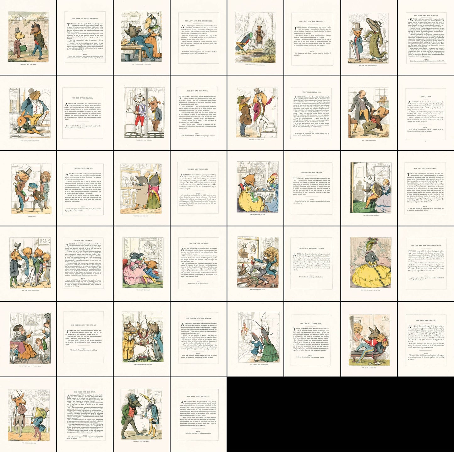 The Fables of Aesop & Others Translated into Human Nature [44 Images]